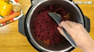 Обалденно вкусный борщ приготовленный в скороварке. Попробуйте!