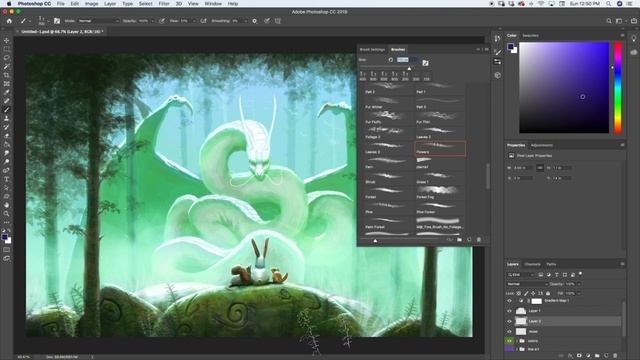 14.7 Textures || Free Digital Painting Course || Photoshop Painting Course смотреть онлайн