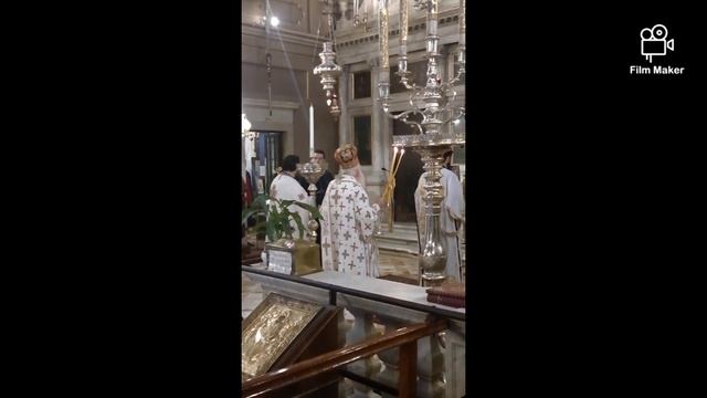 Архиепископ Серафим в храме свт. Спиридона чудотворца на Корфу. смотреть онлайн