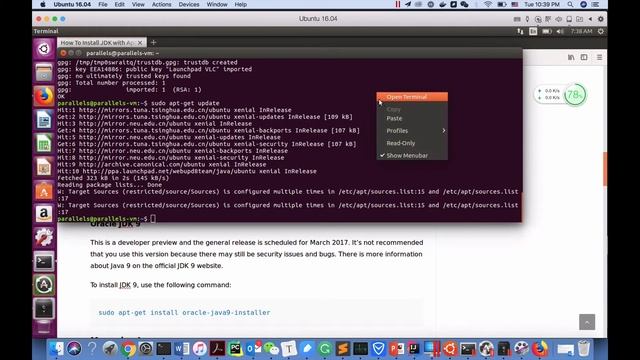 Install JDK 8 On Ubuntu смотреть онлайн