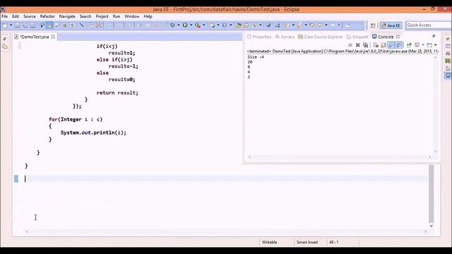 Java Collection List Sort using Comparator Interface Part-2 смотреть онлайн
