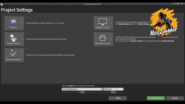 UE4 How to Create, Start, Open Your First New Project & Launch Unreal Editor смотреть онлайн