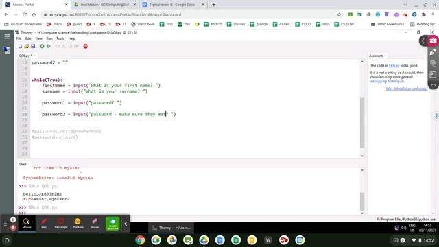 Python File Handing - GCSE Exam question смотреть онлайн
