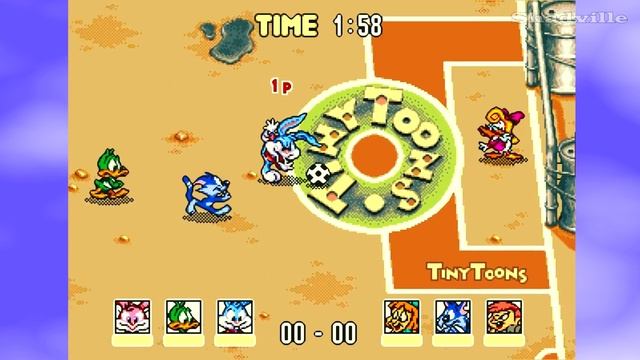 Tiny Toon Adventures: Acme All-Stars (Sega, 16 bit) Прохождение игры смотреть онлайн