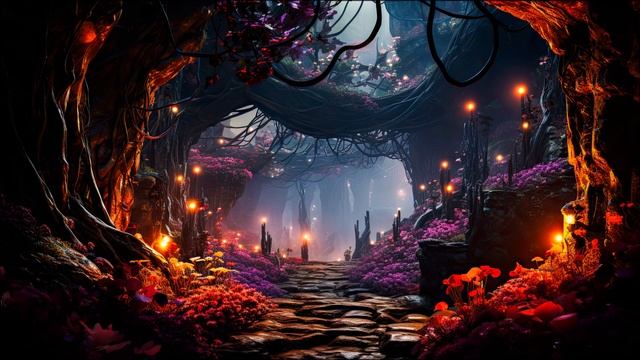 ?Epic Fantasy Medieval Folk Music _ Vindsvept - Through the Woods we Ran смотреть онлайн