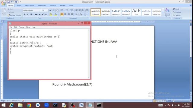 MATH FUNCTIONS IN JAVA смотреть онлайн