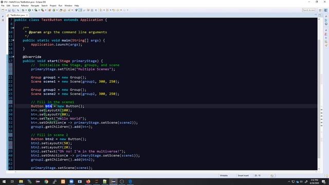 JavaFX: Multiple Scenes Switching смотреть онлайн