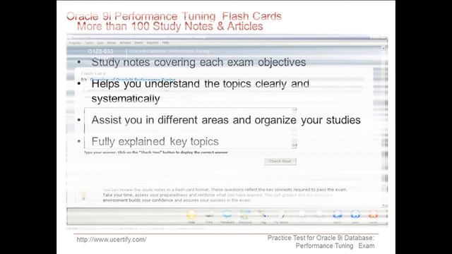 uCertify 1Z0-033 Exam Practice Questions смотреть онлайн