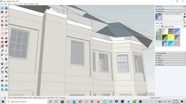 3D House Design - 9 ||  Modern Home Design || SketchUp 2021 || Without Plugins & Rendering