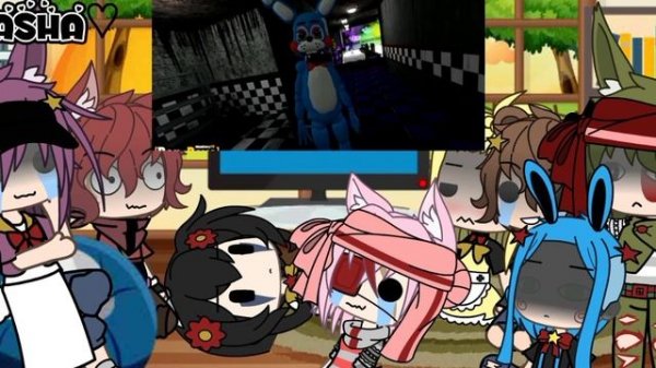 ? Реакция канонных персонажей фнафа на РУГ дейС ✨ #5 спасение задницы. /By Dasha♡[Different fandoms