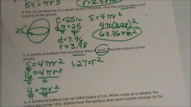 Finding the Volume of a Sphere given the Surface Area смотреть онлайн