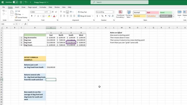 How to use the OFFSET in Excel (step by step) смотреть онлайн