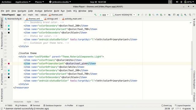 8.Creating Custom Theme in Android Studio Kotlin (Hindi) смотреть онлайн