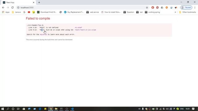 'React' is not defined no-undef смотреть онлайн