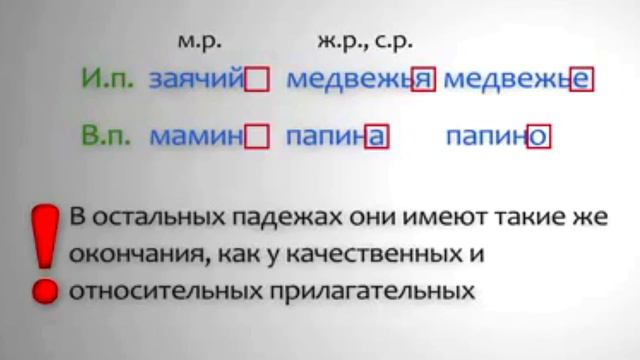 Притяжательные прилагательные