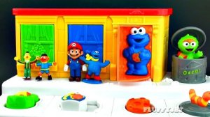 Sesame Street Pop-Up Pals Surprise Eggs Baby Toys |  Learn Colors with Ernie Elmo Cookie Monster