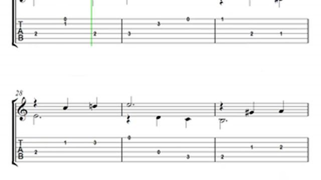 Olas Del Danubio - Partitura Con Tablatura смотреть онлайн