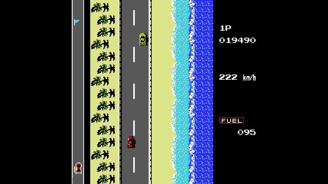 Полное прохождение игры Road Fighter (NES) смотреть онлайн