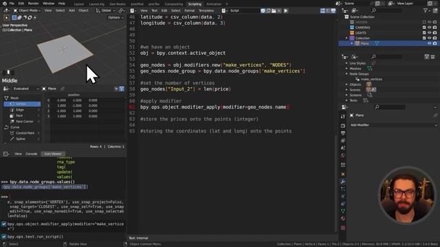 Geo Nodes and Python - Blender Tutorial смотреть онлайн
