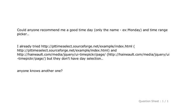 HTML : Day and time range picker смотреть онлайн