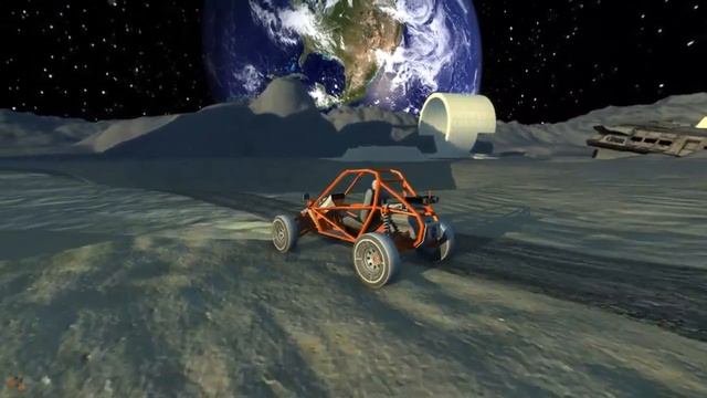 BeamNG.Drive Alpha - Apollo Moon Base And NASA Moon Buggy (MOD) HD смотреть онлайн