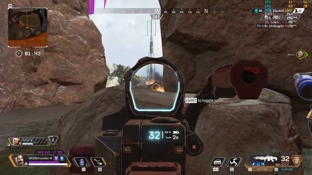 Apex Legends RTX4080 + R7 7800x3D 2K Max Settings смотреть онлайн