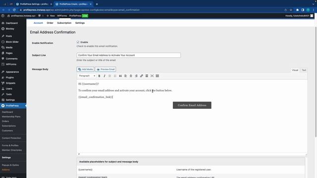 Setting Up WordPress Email Confirmation for New Users with ProfilePress смотреть онлайн