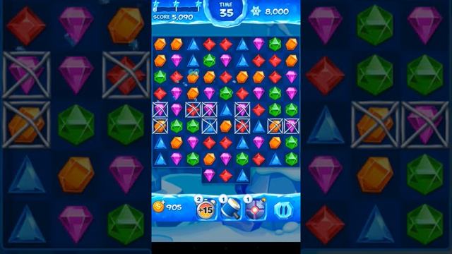 Jewel Pop Mania:Match 3 Puzzle Level 43 ( Jewel Ice Episode ) - Walkthrough ( No Booster ) смотреть онлайн