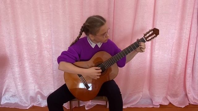 Ульяна Дыкина 12 лет, 3 гр. ДШИ №25, Д. Фортеа «Вальс» ( a-moll), Ф.Карулли «Танец» ( e-moll) смотреть онлайн