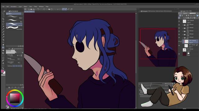 REDRAWING MY OLD SALLY FACE FANART || speedpaint смотреть онлайн