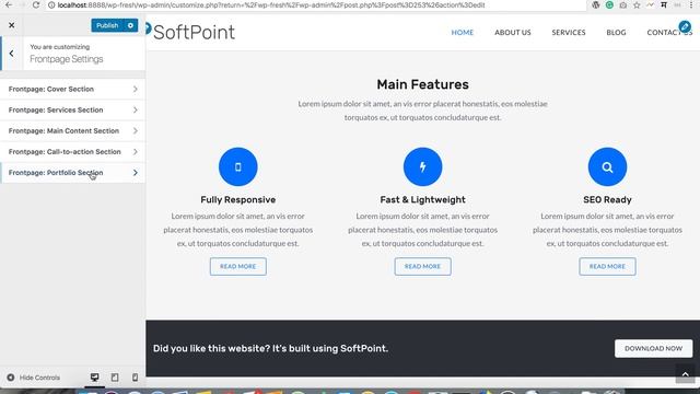 Editing Services Section - SoftPoint Free WordPress Theme смотреть онлайн