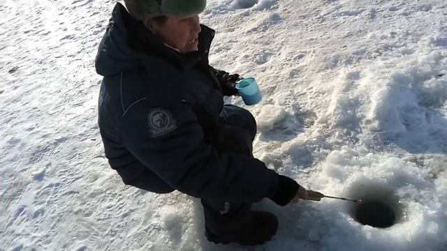 Зимняя рыбалка на реке Волчанка 08.01.2017 смотреть онлайн