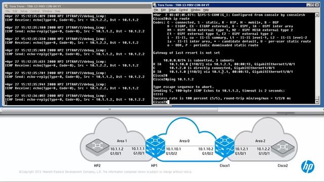 OSPF HP Comware and Cisco Part2 смотреть онлайн