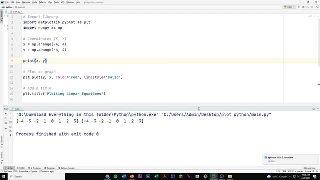 How to Plot a Graph of Linear Equations In Python смотреть онлайн