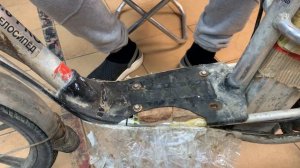 Замена подшипников на электровелосипеде колхозник