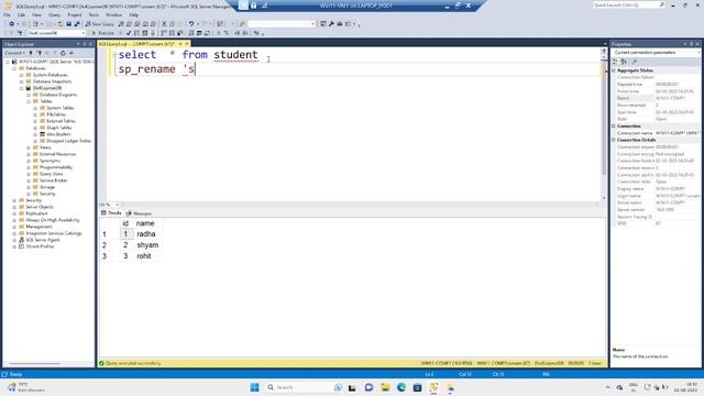 00021 Rename Table in SQL смотреть онлайн