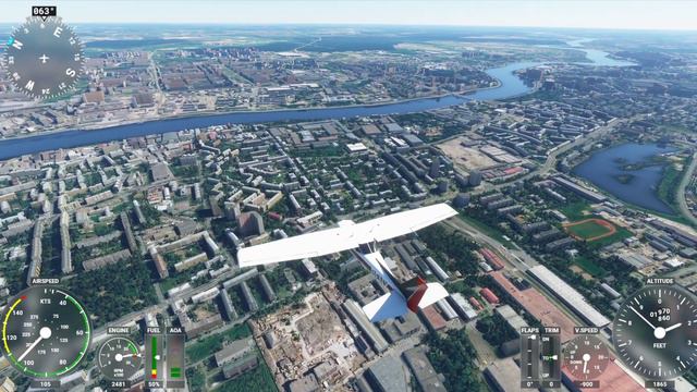 Flight Simulator 2020: St. Petersburg, Russia - 1080p HD смотреть онлайн
