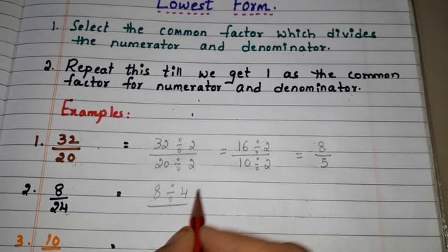 Reduce Fraction to lowest form смотреть онлайн