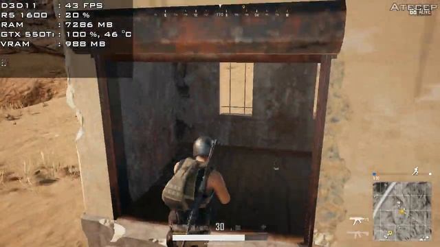 PLAYERUNKNOWN'S BATTLEGROUNDS - GTX 550 Ti + Ryzen 5 1600 смотреть онлайн