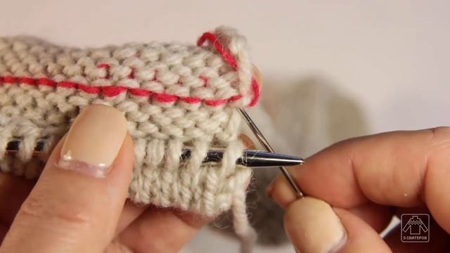 завершение вязания подгибом ¦ как выполнить подгиб в конце вязания смотреть онлайн