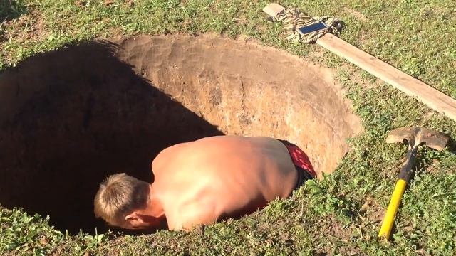 Септик из Бетонных колец с переливом часть#2 смотреть онлайн