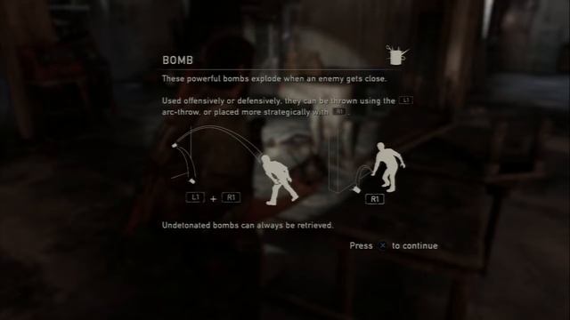 The Last of Us - Chap 4: Nail Bomb Tutorial (R1 Place, L1 Arc Throw) Acquired, Bill's Armory, PS3 смотреть онлайн