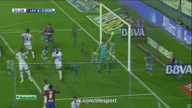 Levante 1-1 Deportivo La Coruña (Liga BBVA 2015/2016) смотреть онлайн