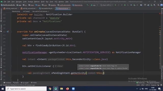 Notification in Android | Kotlin | Android Studio Tutorial - Quick + Easy смотреть онлайн