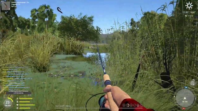 Русская Рыбалка 4. Хочу окуней и сомятину, брожу со спиннингам по Комариное. (#RussianFishing4)