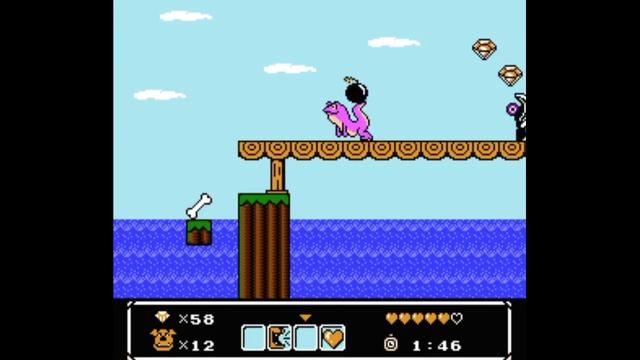 Dendy (Famicom,Nintendo,Nes) 8-bit Wacky Races stage 10