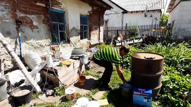 КРАСИМ ДОМ У АННУШКИ!СТРОИТЕЛЬСТВО НАБИРАЕТ ОБОРОТ! смотреть онлайн