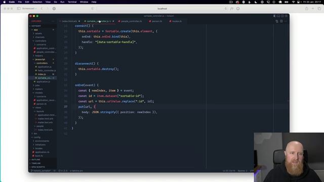 Create a drag and drop sortable list using Hotwire смотреть онлайн