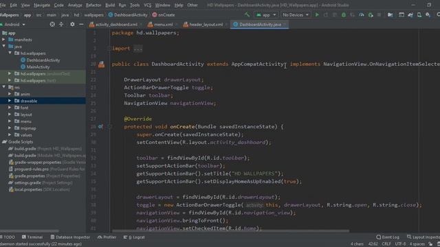 Wallpaper App in Android Studio | Part 4 - Navigation Drawer in Android Studio| Android Tutorials смотреть онлайн