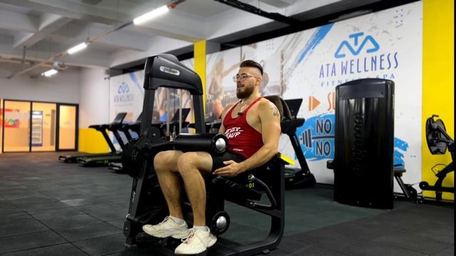 Сгибания ног сидя в тренажере. Бицепс бедра. смотреть онлайн